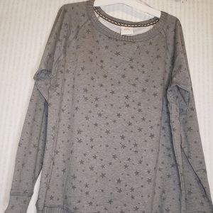 Star Sweatshirt Medium Gray Knox Rose